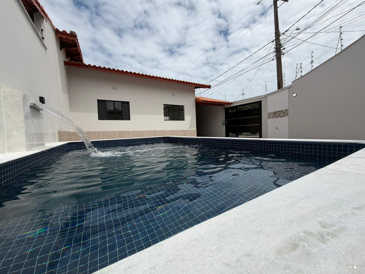 CAS261365 Casa Nova no Jardim Jamaica Itanhaém – 02 Dormitórios com Piscina