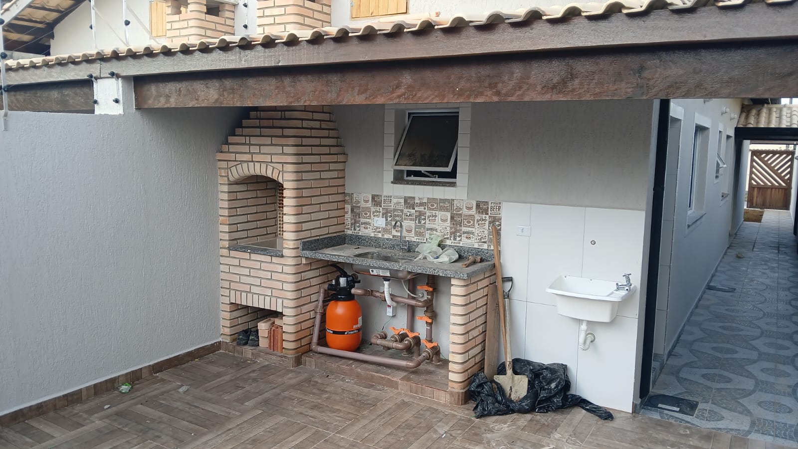 CAS261352 Casa Nova com Piscina no São Fernando Itanhaém – 02 Dormitórios