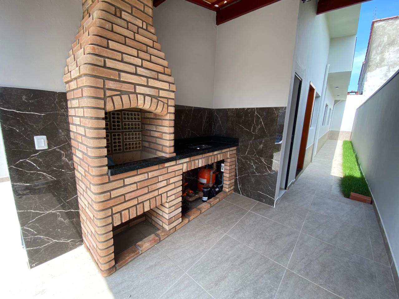 CAS261362 Casa Nova com Piscina e Hidro em Itanhaém – 02 Dormitórios a 600m do Mar