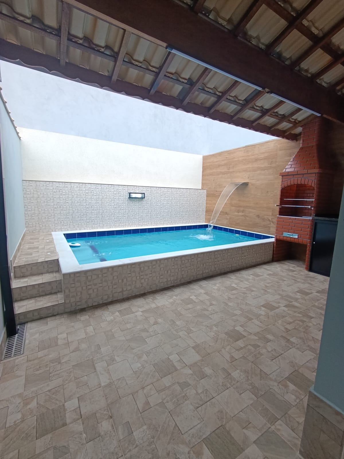 CAS261366 Casa Nova no Balneário Verde Mar Itanhaém – 02 Dormitórios com Piscina