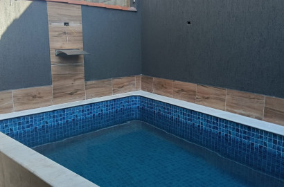 CAS261382 Casa Nova no Jardim Palmeiras Itanhaém – 02 Dormitórios com Piscina